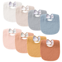 Charger l'image dans la galerie, Bavoirs bébé en mousseline de coton – exemples de coloris