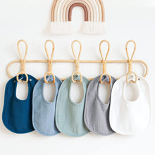 Charger l'image dans la galerie, Bavoirs bébé en mousseline de coton – bavoirs en mousseline suspendus