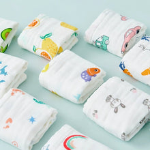 Charger l'image dans la galerie, Débarbouillettes bébé en gaze de coton – assortiment de motifs
