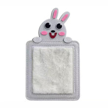 Charger l'image dans la galerie, Mes Premières Textures - Cartes sensorielles bébé : carte tactile lapin en feutrine, texture peluche blanche toute douce